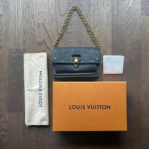 Louis Vuitton Vavin Chain Wallet (WOC) in black, Monogram Empreinte Leather